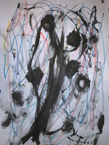 Painting titled "Treeathon" by Cady, Original Artwork, Acrylic
