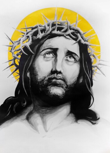绘画 标题为“Jesus” 由Раиса Николаева, 原创艺术品, 丙烯