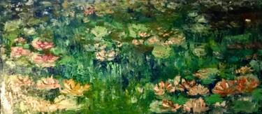 "Waterlillies pond M…" başlıklı Tablo Raissa Kagan tarafından, Orijinal sanat, Petrol