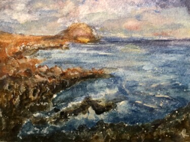 Painting titled "Tenerife,Canarias s…" by Raissa Kagan, Original Artwork, Watercolor