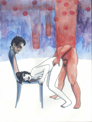 "Les biens" başlıklı Resim Rajahfoo tarafından, Orijinal sanat, Mürekkep