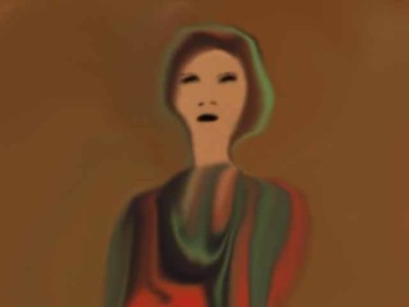 Arts numériques intitulée "Dame d'asie" par Said Benkiran, Œuvre d'art originale