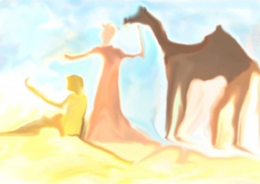 Arts numériques intitulée "desert" par Said Benkiran, Œuvre d'art originale