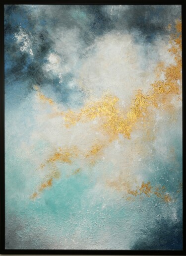 Painting titled "The Heaven’s Glory" by Rajnish Wadhwa, Original Artwork, Acrylic Mounted on Other rigid panel