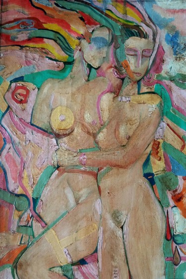 Pintura intitulada "Dance of Love 2" por Rakhmet Redzhepov, Obras de arte originais, Óleo