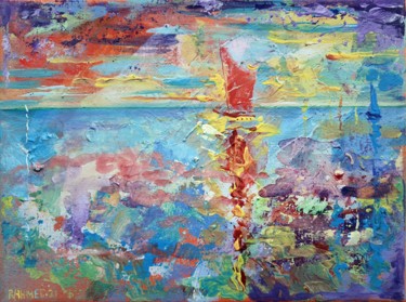 Картина под названием "Early morning" - Rakhmet Redzhepov, Подлинное произведение искусства, Акрил Установлен на Деревянная…