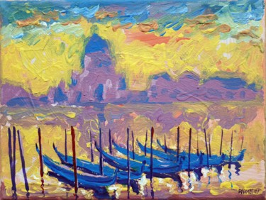Картина под названием "Morning in Venice 1" - Rakhmet Redzhepov, Подлинное произведение искусства, Акрил