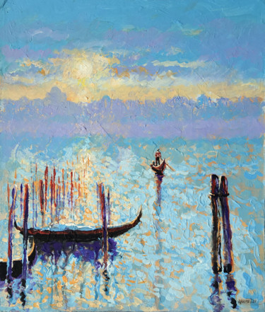 Malerei mit dem Titel "Ringing Venice" von Rakhmet Redzhepov, Original-Kunstwerk, Acryl