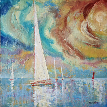 Painting titled "Sailing Trip" by Rakhmet Redzhepov, Original Artwork, Oil