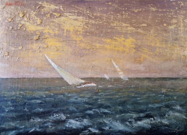 Painting titled "Storm" by Rakhmet Redzhepov, Original Artwork, Oil