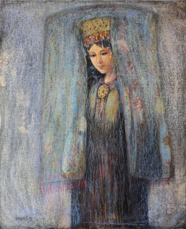 Pittura intitolato "Columba  (Голубь)" da Rakhmet Redzhepov, Opera d'arte originale, Acrilico