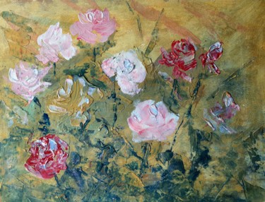 Картина под названием "Infusion Roses" - Rakhmet Redzhepov, Подлинное произведение искусства, Акрил