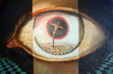 Painting titled "SIGHT" by Rakhmet Redzhepov, Original Artwork, Oil Mounted on Wood Stretcher frame