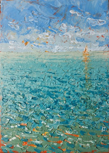 Malerei mit dem Titel "Sea 2a" von Rakhmet Redzhepov, Original-Kunstwerk, Acryl Auf Keilrahmen aus Holz montiert