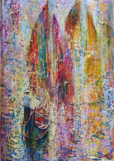 Рисунок под названием "Gondolier Dreams Of…" - Rakhmet Redzhepov, Подлинное произведение искусства, Акрил