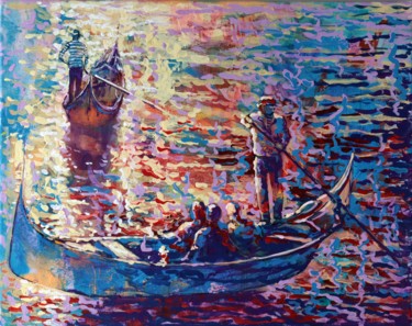 Картина под названием "Everyday life of th…" - Rakhmet Redzhepov, Подлинное произведение искусства, Акрил Установлен на Дере…