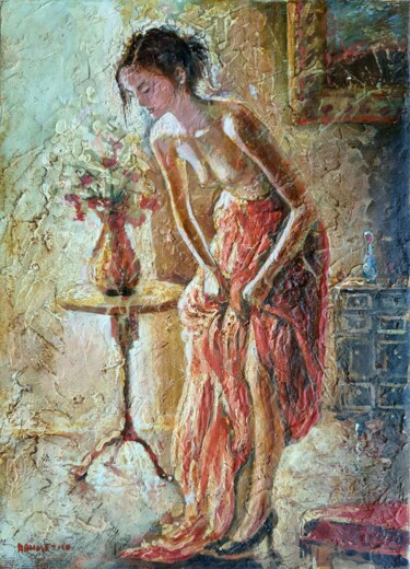 Painting titled "Bedroom" by Rakhmet Redzhepov, Original Artwork, Oil Mounted on Wood Stretcher frame