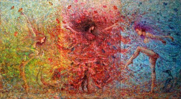 Pittura intitolato "Dance of the Enchan…" da Rakhmet Redzhepov, Opera d'arte originale, Acrilico