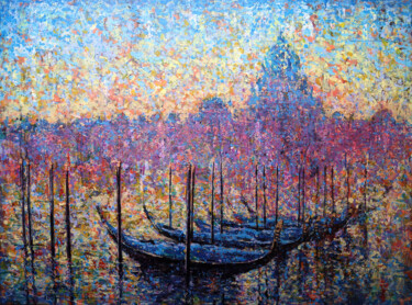 Painting titled "Summer Venice" by Rakhmet Redzhepov, Original Artwork, Acrylic