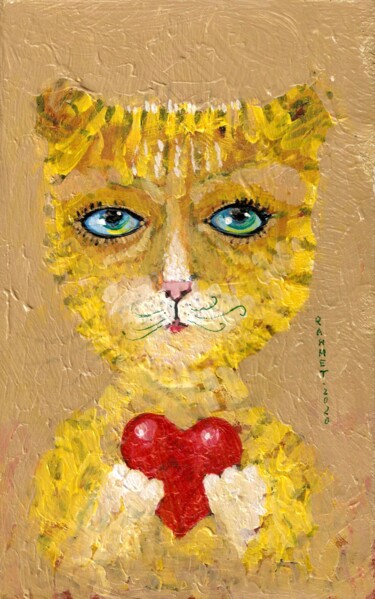Malerei mit dem Titel "WITH LOVE" von Rakhmet Redzhepov, Original-Kunstwerk, Acryl