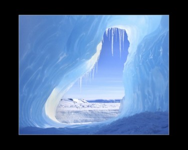 Fotografie getiteld "Tunnel van ijs" door Raldi Somers, Origineel Kunstwerk
