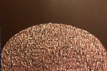 Malerei mit dem Titel "Humane Landschaft 1" von Ralf Abati, Original-Kunstwerk, Acryl