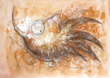 Drawing titled "Ptachokół" by Justyna Ralicka, Original Artwork, Other