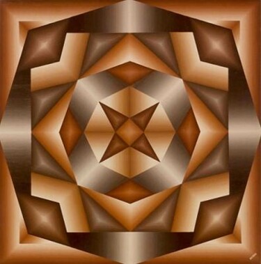 Peinture intitulée "The hexagon" par Ralph Berko, Œuvre d'art originale, Huile