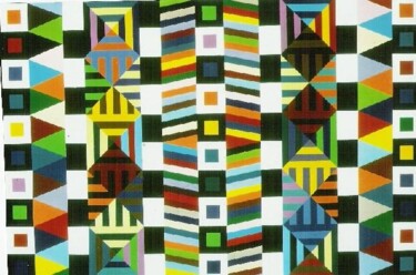 Peinture intitulée "Color Systems" par Ralph Berko, Œuvre d'art originale, Huile