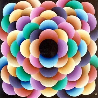 Peinture intitulée "The Bubble Machine" par Ralph Berko, Œuvre d'art originale, Huile