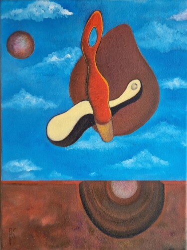 Картина под названием "Le Point" - Ralph Spegelaere, Подлинное произведение искусства, Масло
