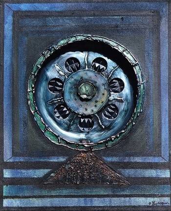 Painting titled "Flywheel Transcende…" by Ralph Levesque, Original Artwork