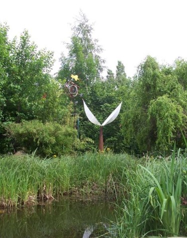 Skulptur mit dem Titel "Engel" von Ralph Kleiner, Original-Kunstwerk