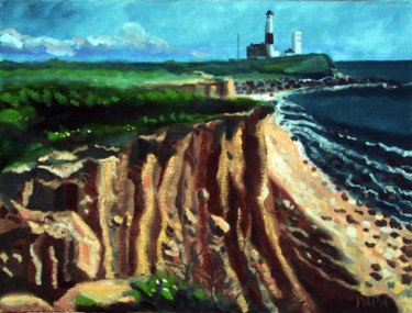 Painting titled "Lighthouse Dunes" by Ralph Papa, Original Artwork