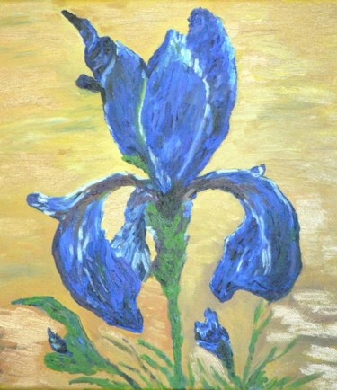 Painting titled "floral original can…" by Raluca R, Original Artwork, Oil
