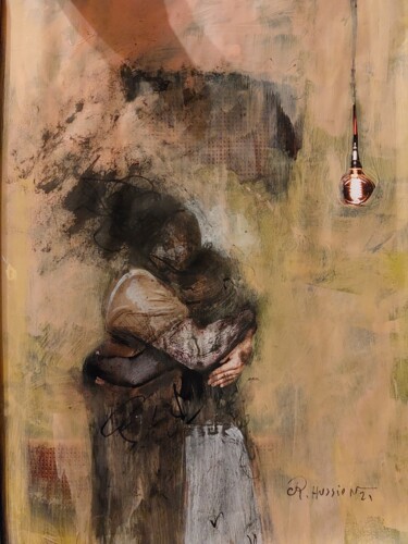 Pittura intitolato "Liebe" da Ramadan Hussien, Opera d'arte originale, Acrilico