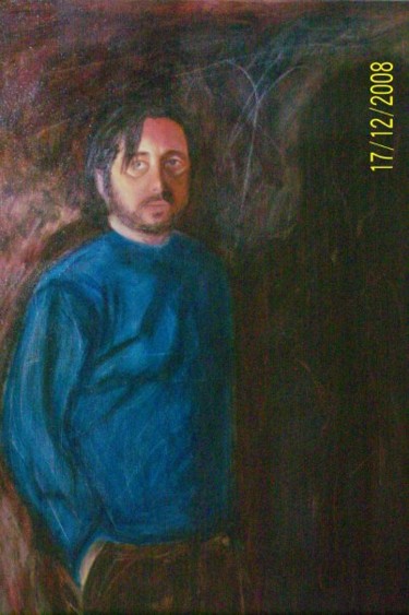 Pittura intitolato "Autoritratto in pie…" da Paolo Ramazzotti, Opera d'arte originale