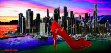 Digital Arts titled "The Red Shoe 1" by Rami Benatar, Original Artwork