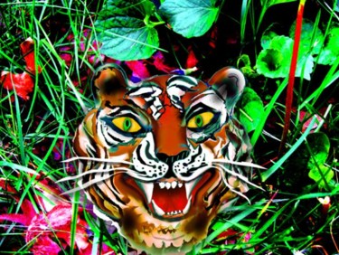 Digital Arts titled "Tiger 1" by Rami Benatar, Original Artwork