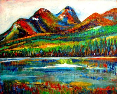 Painting titled "On the Wild Riversi…" by Rami Benatar, Original Artwork, Oil