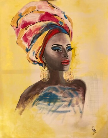 Картина под названием "ANIMA" - Ramona Wess, Подлинное произведение искусства, Акрил Установлен на Деревянная рама для носил…