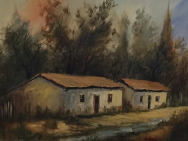 Pintura titulada "Caserios de Colchag…" por Ramón (R. Marín), Obra de arte original