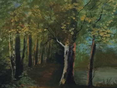 Pintura titulada "Bosques (2)" por Ramón (R. Marín), Obra de arte original