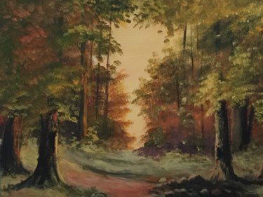 Pintura titulada "Bosques (3)" por Ramón (R. Marín), Obra de arte original