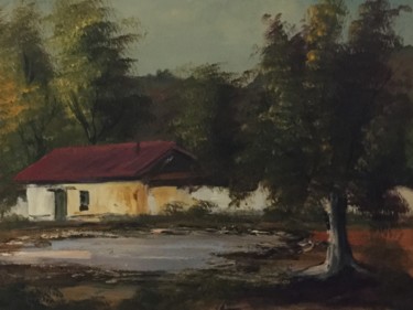 Pintura titulada "Casa de campo (1)" por Ramón (R. Marín), Obra de arte original