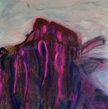Malerei mit dem Titel "Gemeinsamkeit" von Ramona Engelhardt, Original-Kunstwerk, Acryl