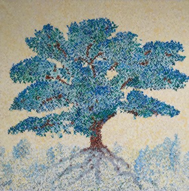 Malerei mit dem Titel "Japan Tree" von Ramona Engelhardt, Original-Kunstwerk, Acryl