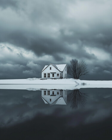 数字艺术 标题为“House in the clouds…” 由Ramona Gliga, 原创艺术品, AI生成的图像