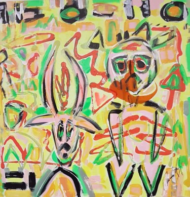My friend (1) Malerei mit dem Titel "My friend (1)" von Ramona Leiß, Original-Kunstwerk, Acryl