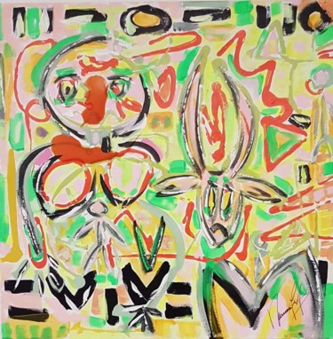 My friend (2) Malerei mit dem Titel "My friend (2)" von Ramona Leiß, Original-Kunstwerk, Acryl
